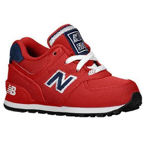 (Red) New Balance 574 Boys' Toddler Australia Shoes - KL574PSI